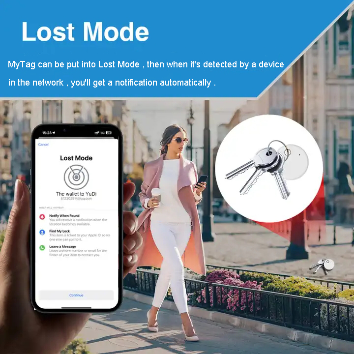 Find My Smart Device Mini GPS Global Locator Positioning Tracking Low Power Mini Airtag Tracker For Wallet Car Key Bag Bike NoteBook Scooter Stroller AirTags Tracker